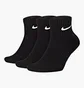 Носки унисекс Nike U Nk Everyday Cush Ankle (3 пары, утепленные) Black Sx7667-010