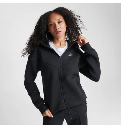 Толстовка жіноча Nike Sportswear Tech Fleece Windrunner Full-Zip Hoodie Black FB8338-010