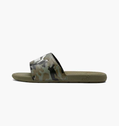 Тапочки детские Puma Cool Cat 2.0 Camo/Green 390891-01