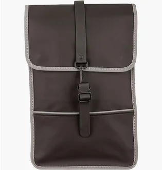 Рюкзак унісекс Rains Backpacks Brown 1280-BLACKREFLECTIVE