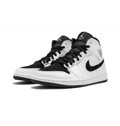 Кроссовки унисекс Air Jordan 1 Mid White 554724-121