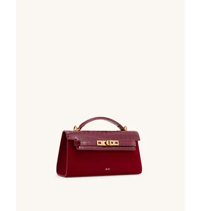 Сумка жіноча JW PEI Noor Faux Suede Top Handle Bag Bordo BB2025BG121869JWP