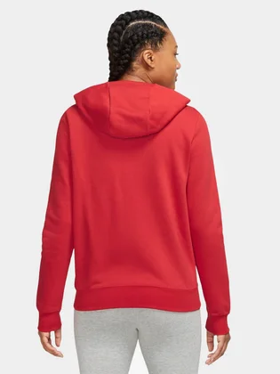 Толстовка жіноча Nike W Nsw Club Flc Fz Hoodie Std Red DQ5471-657