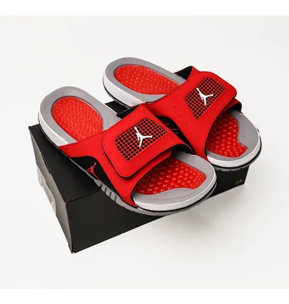 Тапочки чоловічі Air Jordan Hydro 4 Retro Red 532225-600