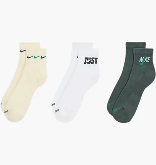 Носки Nike Everyday Plus Cushioned Ankle Multi (3 пары) DH3827-901