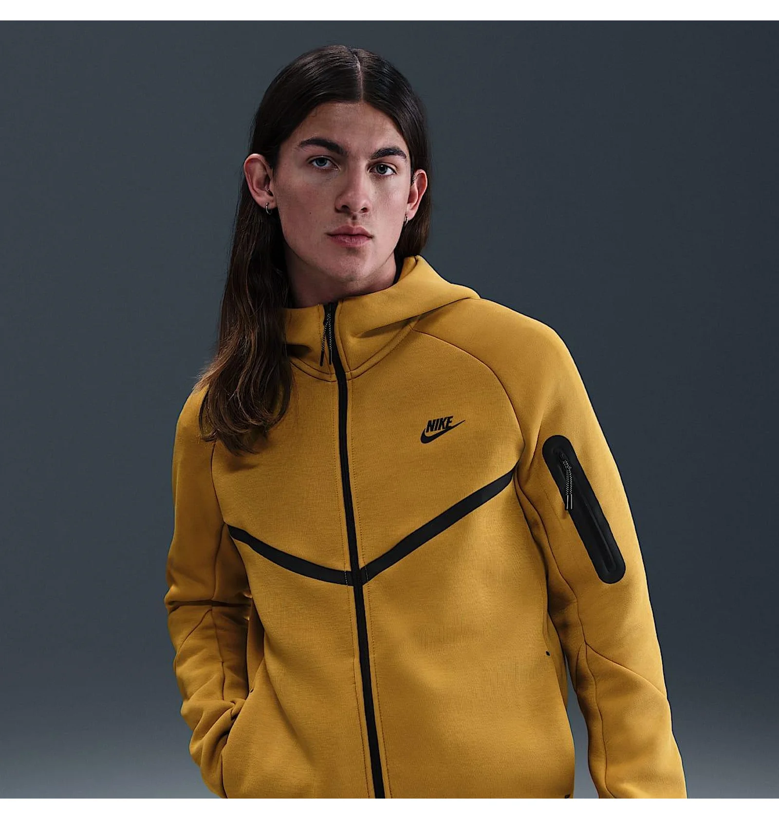 ᐉ Толстовка мужская Nike Tech Fleece Fz Wr Yellow HV0949-352