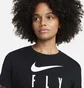 Футболка женская Nike Swoosh Fly Dri-Fit Graphic T-Shirt Black FQ6606-010