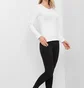 Лонгслив женский Kappa Manica Lunga Girocollo White K2601-BIANCO