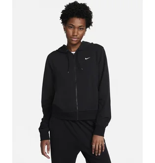 Толстовка женская Nike Dri-Fit One Full-Zip French Terry Hoodie Black FB5198-010