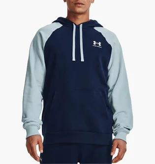 Худі чоловіче Under Armour Sweatshirt Rival Flc Colorblock Hd Blue 1366357-409