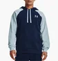 Худи мужское Under Armour Sweatshirt Rival Flc Colorblock Hd Blue 1366357-409