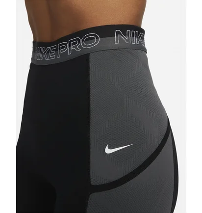Леггинсы женские Nike Pro Dri-Fit Training Tights Black/Grey DX0063-010