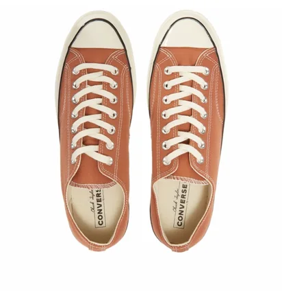 Кеды мужские Converse Chuck Taylor 1970S Ox No Waist Canvas Orange A00461C