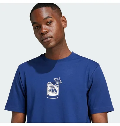 Футболка унісекс Adidas Lounge Drink Graphic Blue JJ4014