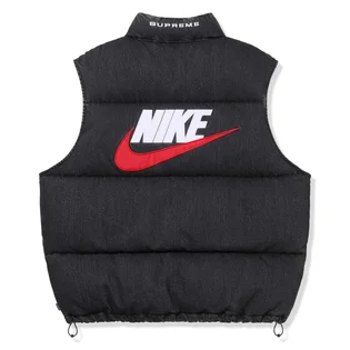 Жилетка мужская Nike Supreme X Denim Puffer Vest Black FQ0323-010