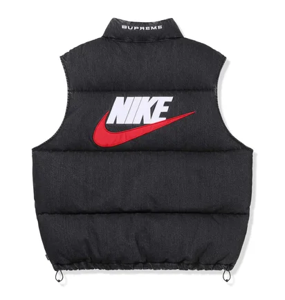 Жилетка чоловіча Nike Supreme X Denim Puffer Vest Black FQ0323-010