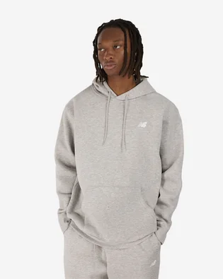 Худи мужское New Balance Brushed Back Small Logo Hoodie Grey MT41511AG