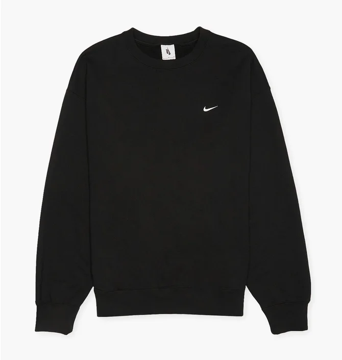 Свитшот мужской Nike Solo Swoosh French Crewneck Black DX0811-010