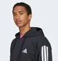Толстовка мужская Adidas Essentials 3-Stripes French Terry Black JD1877