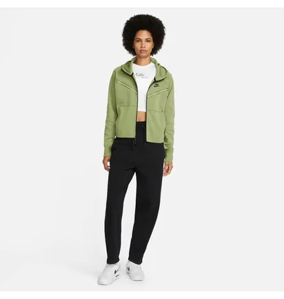 Толстовка жіноча Nike Sportswear Tech Fleece Windrunner Full-Zip Hoodie Olive Cw4298-334