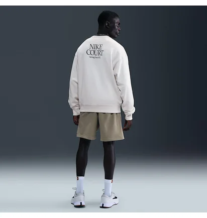 Свитшот мужской Nike Court MenS French Terry Crewneck Top White IQ6556-030