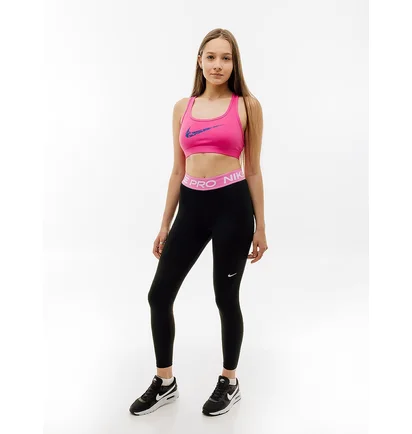 Топ женский Nike Swsh Ls Hbr Bra Pink FN2898-605