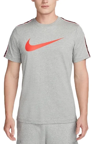Футболка мужская Nike T-Shirt M Nsw Repeat Sw Ss Tee Grey DX2032-064