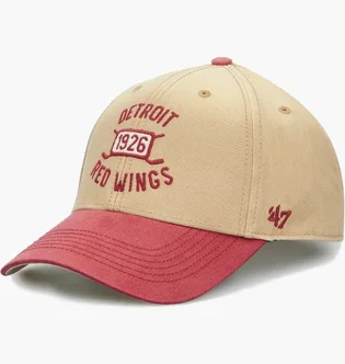 Кепка унісекс 47 Brand Detroit Red Wings Dusted Abil Beige/Red DSAIB05GWS-KH