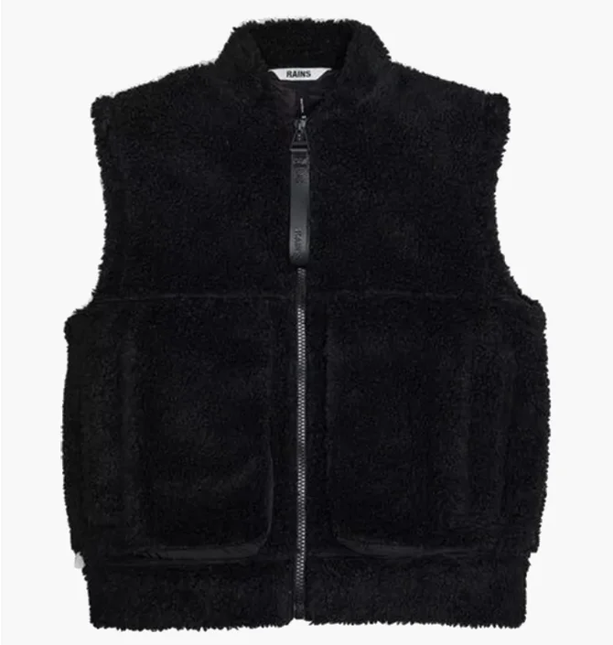 Жилетка жіноча Rains Kofu Fleece Vest T1 Black 18860-01