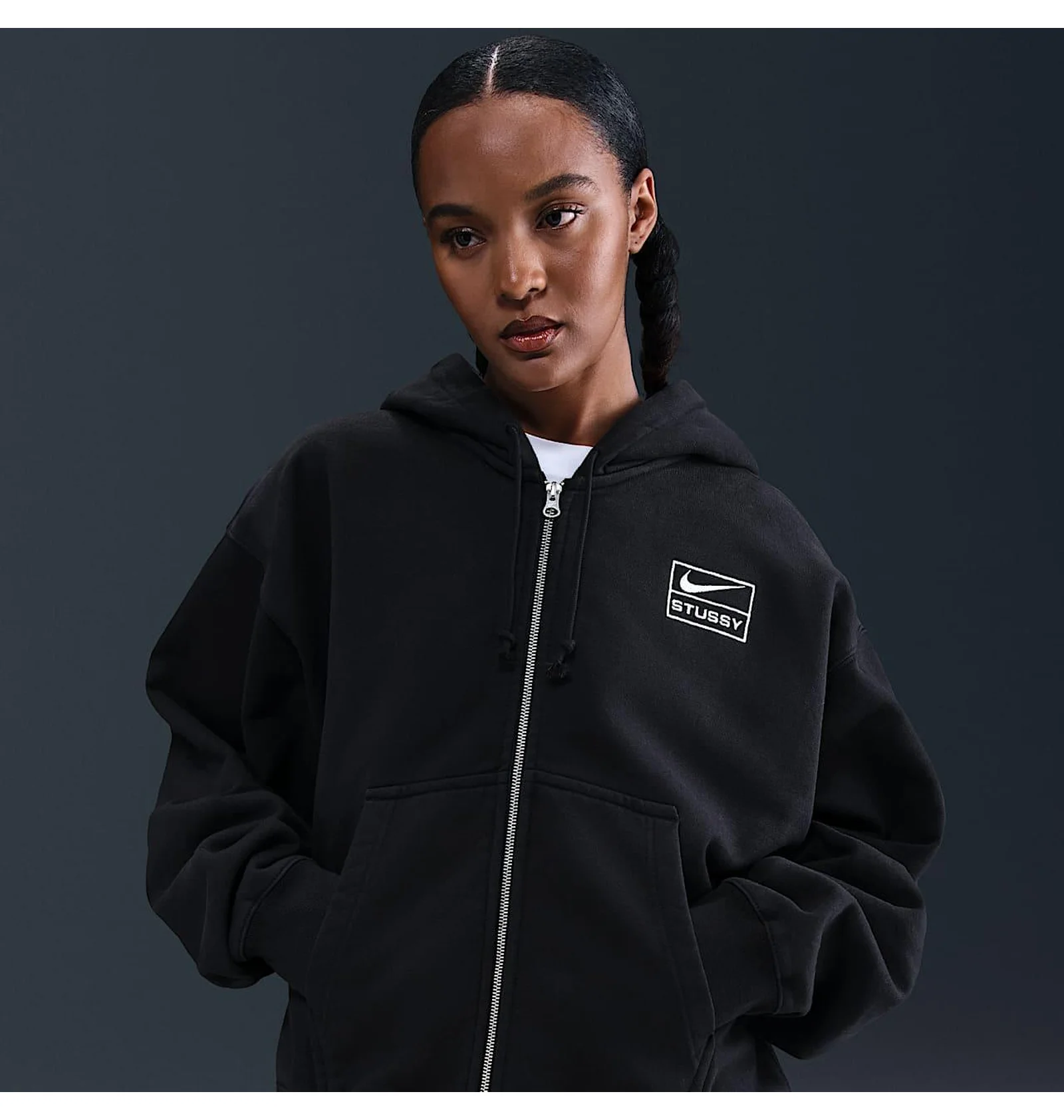 ᐉ Толстовка унисекс Nike Nrg Stussy Fz Wshd Flchdy Black FJ9175