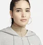 Толстовка женская Nike Sportswear Phoenix Fleece Oversized Full-Zip Hoodie Grey Dq5758-063