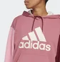 Худи женское Adidas Essentials Big Logo Oversized French Terry Hoodie Pink Ic9869