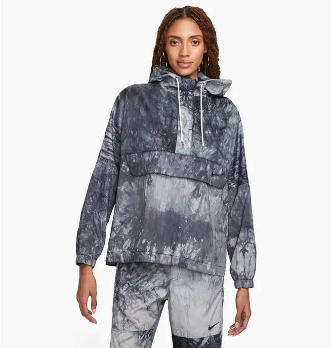 Куртка женская Nike Nsw Wave Dye Wvn Po Jkt A3 Grey DV7936-010