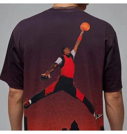 Футболка унисекс Air Jordan 85 Gradient Sky Ss Crew Violet/Orange HJ2316-045