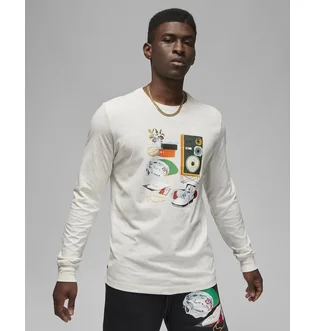 Лонгслів чоловічий Jordan Flight Artist Crew Beige DV1474-141