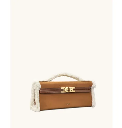 Сумка женская JW PEI Bria Faux Suede Structured Top Handle Bag Brown BB2025BG121880JWP