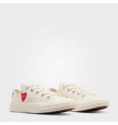 Кеди дитячі Converse X Comme Des Garçons Chuck 70 Low Single Heart White A08807C