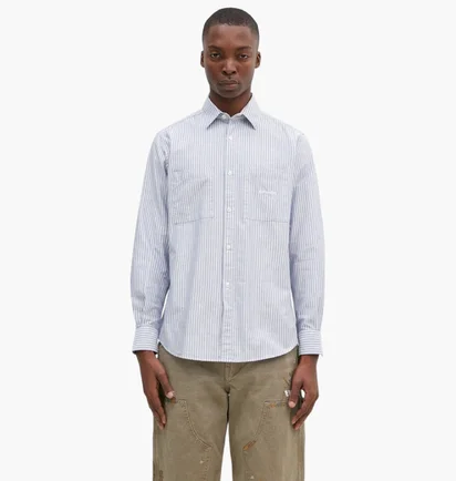 Сорочка чоловіча No Problemo Oxford Stripe Ls Light Blue NP401021201