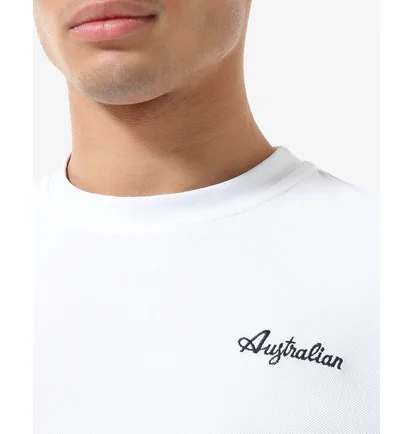 Футболка мужская AUSTRALIAN Easy Tech Pique T-Shirt R-Fit White LSUTS0003-002A