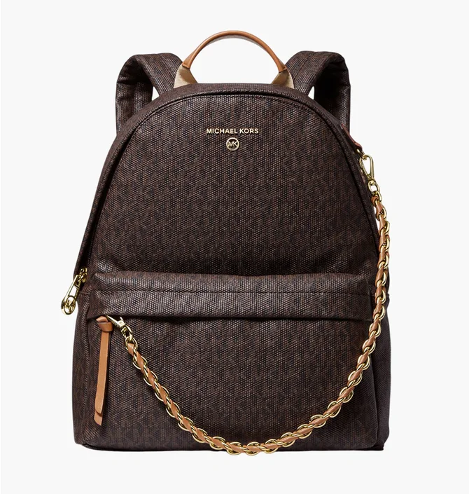 Рюкзак жіночий Michael Kors Slater Brown 30T0G04B6B-BRN-ACORN-16753