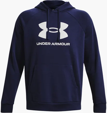 Худи мужское Under Armour Rival Logo Fleece Hoody Blue 1379758-410