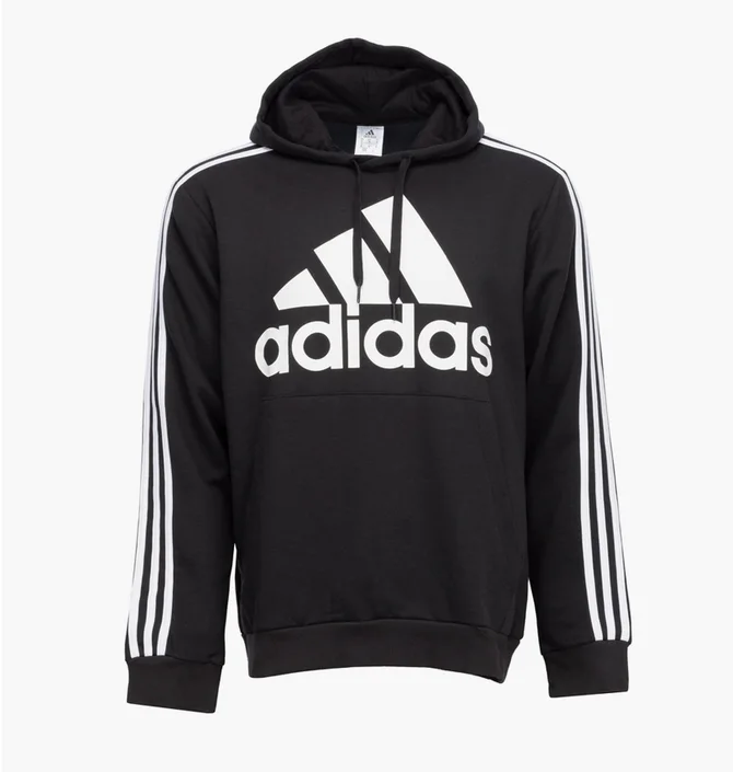 Худі чоловіче Adidas 3-Stripe Big Logo Hoody Black H14641