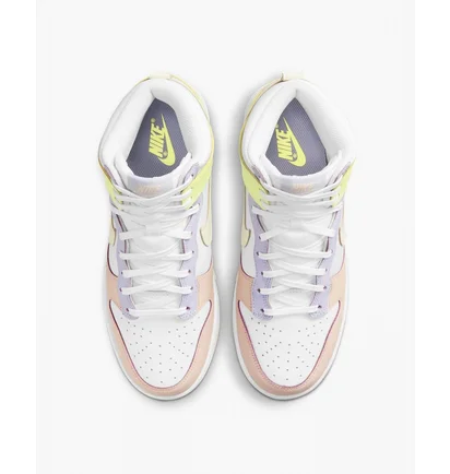 Кросівки жіночі Nike Dunk High White/Yellow Dd1869-108