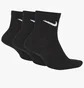 Шкарпетки унісекс Nike U Nk Everyday Ltwt Ankle (3 пари, неутеплені) Black SX7677-010