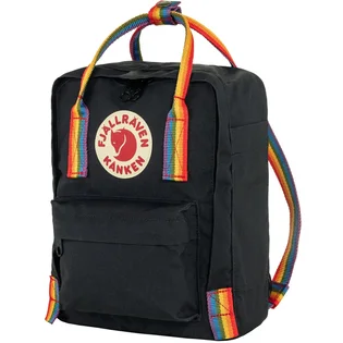 Рюкзак унісекс Fjallraven Kanken Rainbow Mini Black 23621.550-907