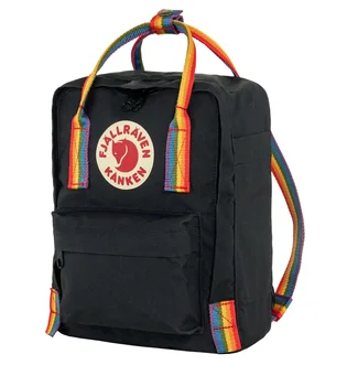 Рюкзак унисекс Fjallraven Kanken Rainbow Mini Black 23621.550-907