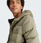 Пуховик чоловічий Adidas Helionic Stretch Hooded Down Jacket Olive IK3173