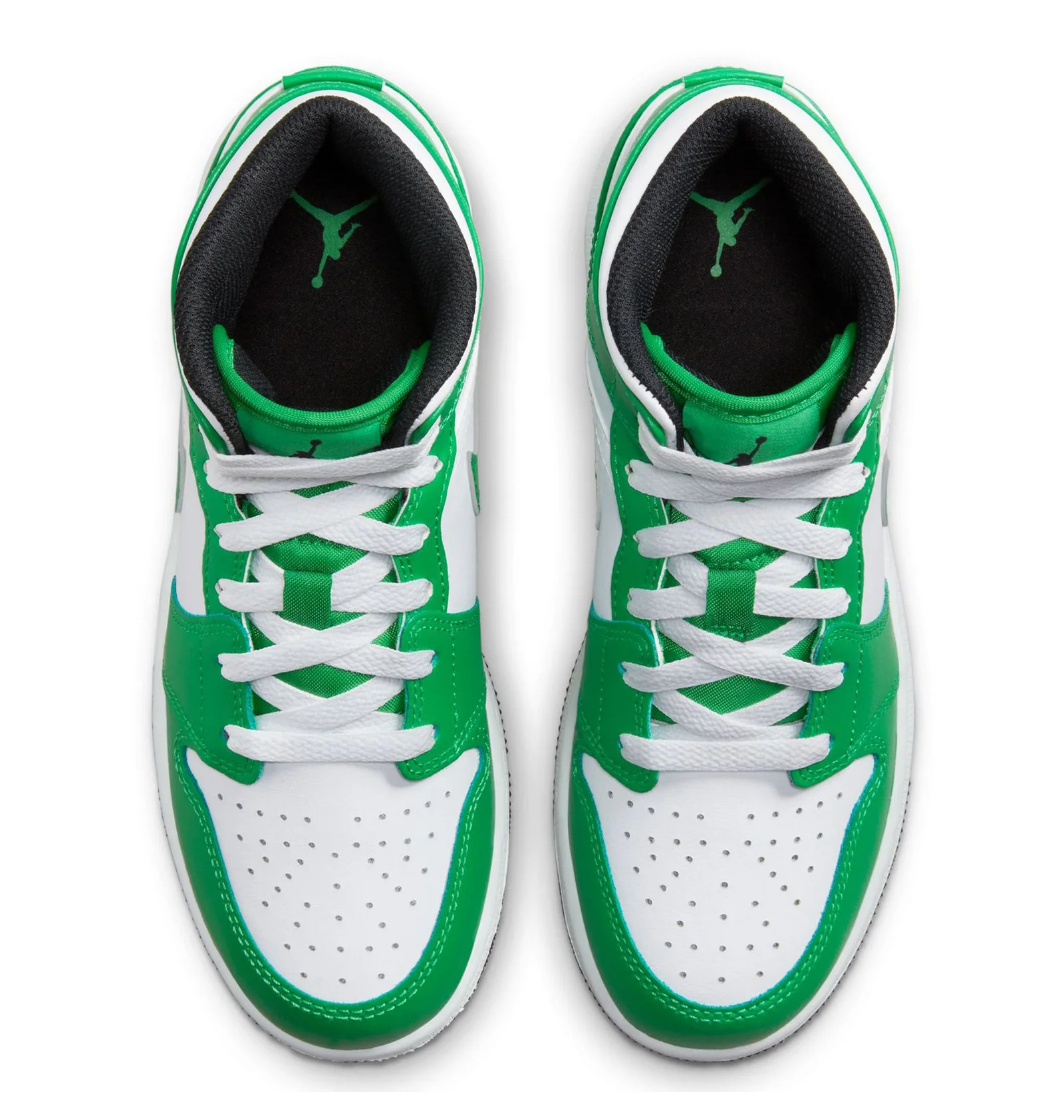 ᐉ Кросівки дитячі Air Jordan 1 Low Lucky Green/White DQ8423-301