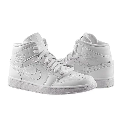 Кроссовки женские Air Jordan 1 Mid White Bq6472-112