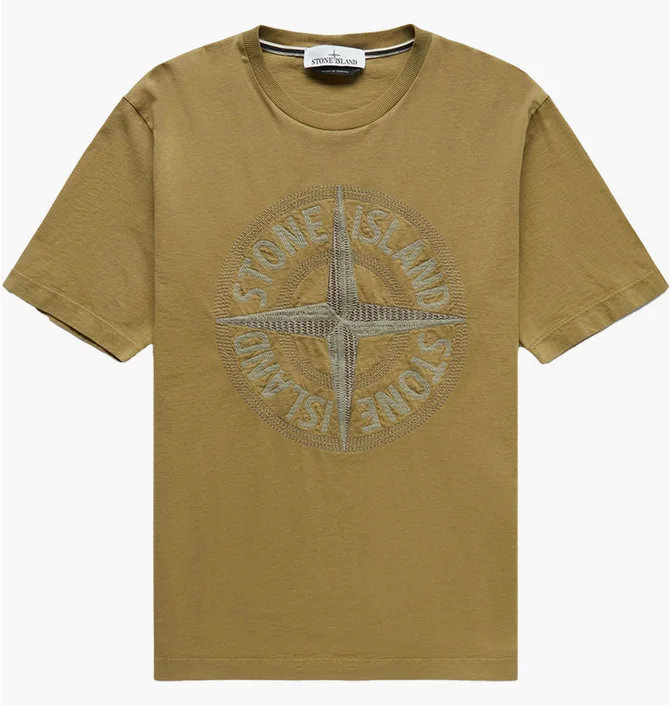 Футболка чоловіча Stone Island T-Shirt 781521580 Olive 781521580-V0098
